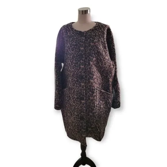 *NWT* KATE SPADE Stunning Brushed Brown Leopard Sugarcoat Cocoon Style Topper - Picture 3 of 16